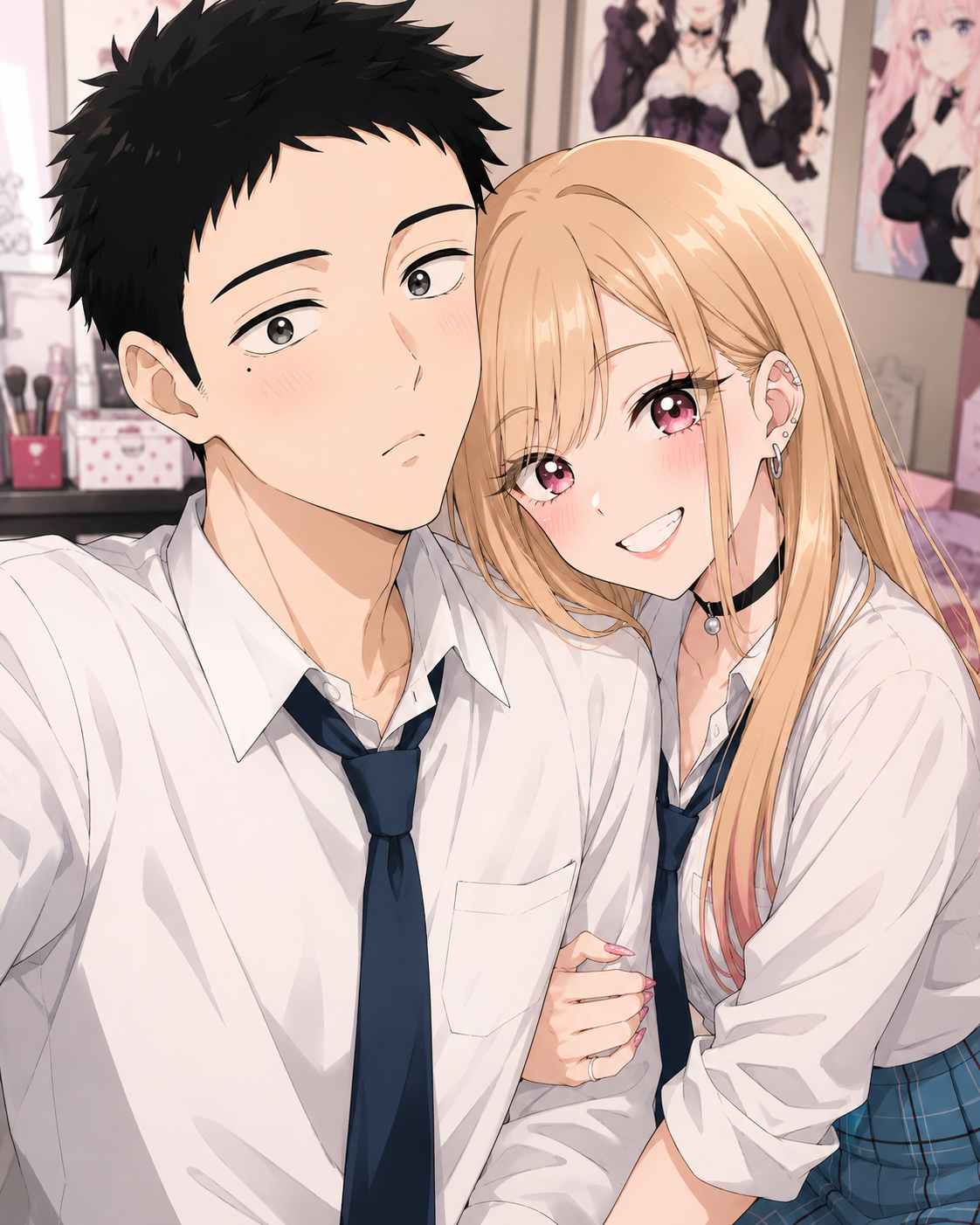A happy anime couple — your future maybe
